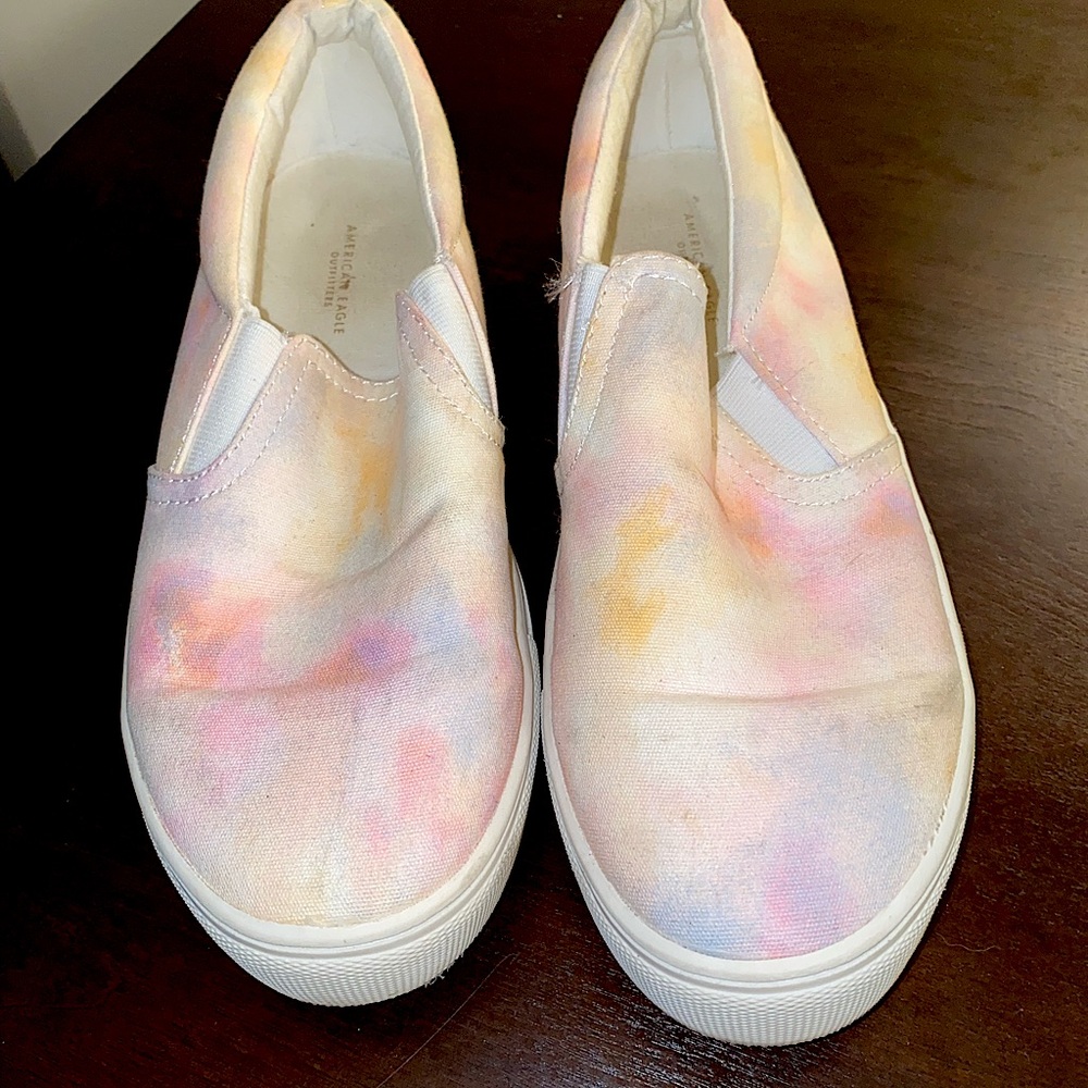 Aerie Tie Dyed Slip ons